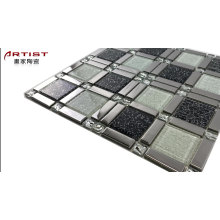 china colorful house wall decorative strip black wall tiles glass mosaic